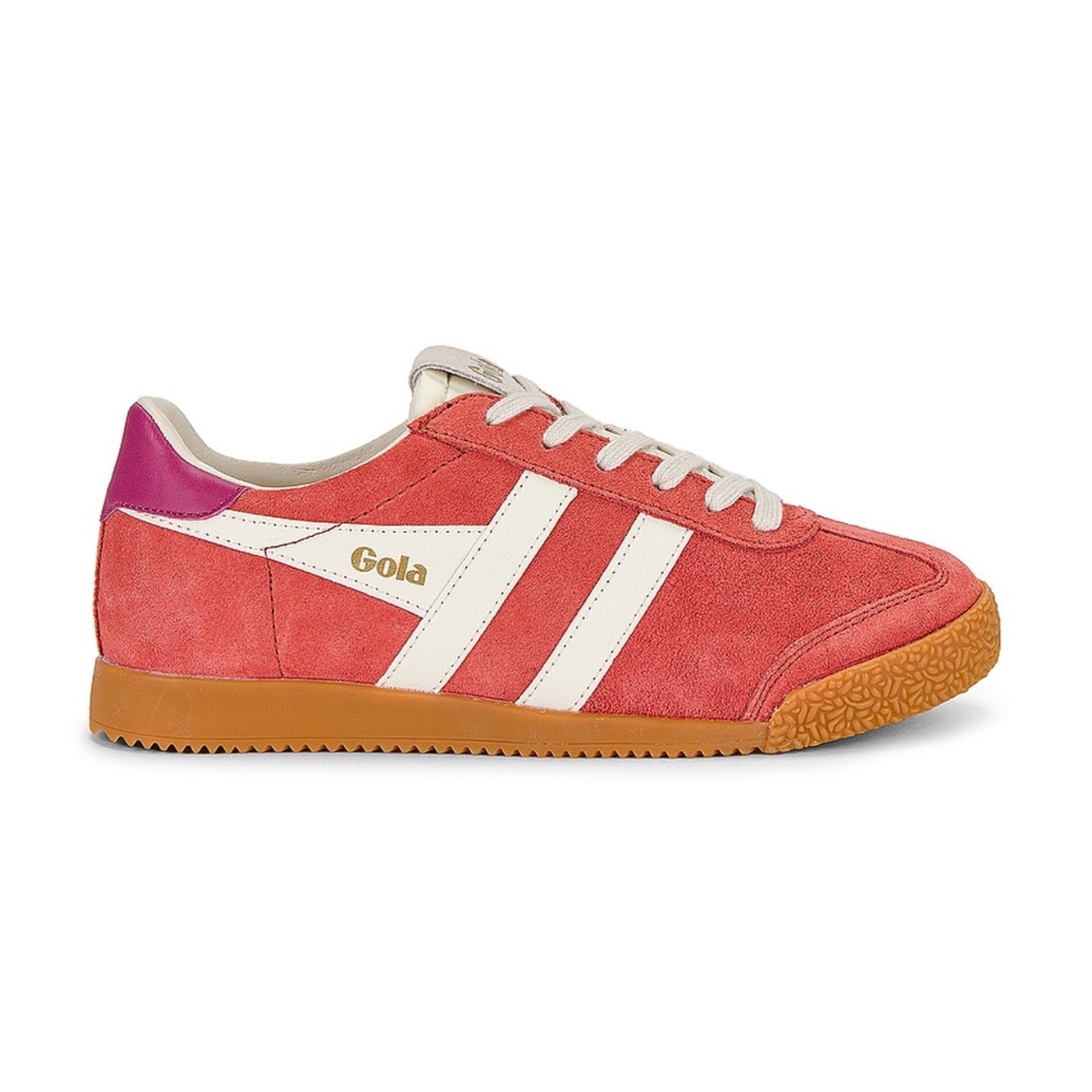 Gola Elan Sneaker In Coral, Off White & Fuchsia